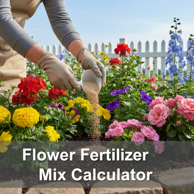 Flower Fertilizer Mix Calculator