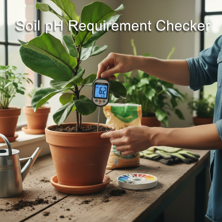 Soil pH Requirement Checker