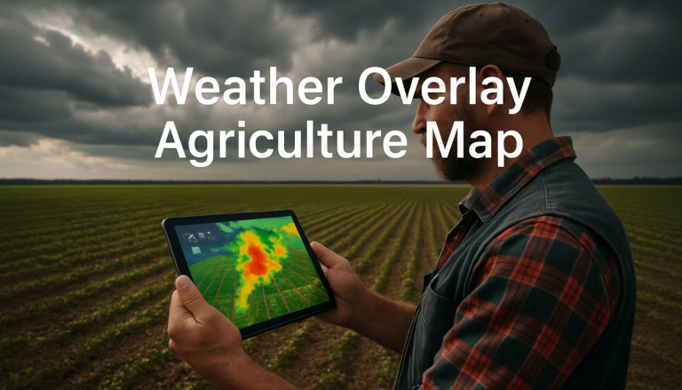 Weather Overlay Agriculture Map
